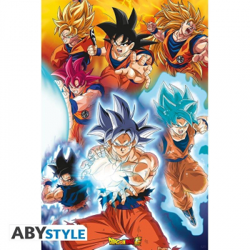 Plakat DBS Goku's Transformations (91,5x61)-1387