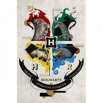 Plakat Harry Potter Animal Crest (91,5x61)