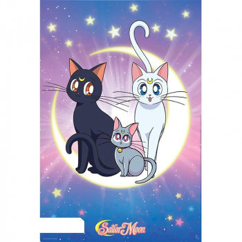 Plakat Sailor Moon - "Luna, Artemis & Diana" Duzy